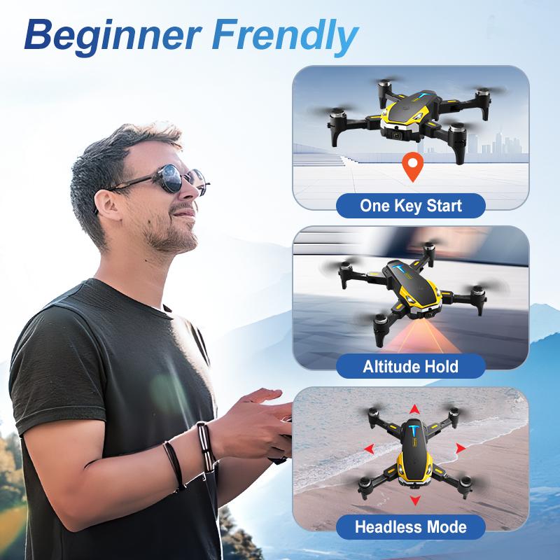 Drone M8 Pro   - Dual Batteries for Extended Flight, Powerful Brushless Motor, 50x HD Zoom, APP Control with Real-Time Transmission, 360° Rolls, Intelligent Obstacle Avoidance, Ultra-Stable Aerial Photography - Perfect for Gifts & Social Sharing