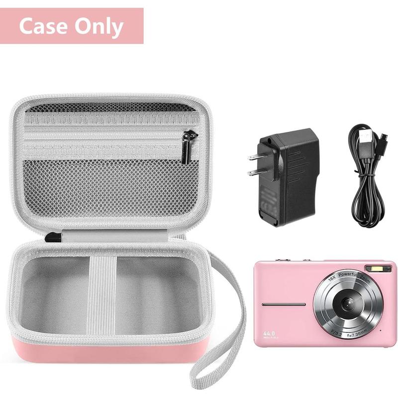 Digital Camera Case Compatible with Lecran CAMKORY IWEUKJLO VAHOIALD uikicon jckduhan akjjhfue FHD 1080P 44MP Point Digital Camera,Compact Digital Camera for Teens and -Pink(Case Only)