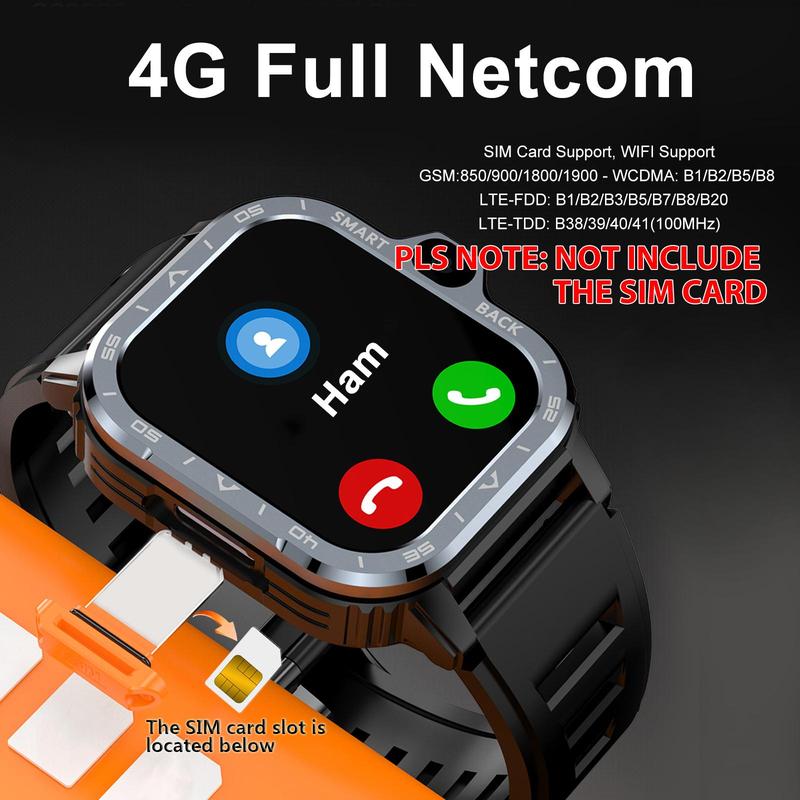 Smart Watch with Face Recognition, The Round Smart Sport Watch that can Inserted into 4GSIM Card