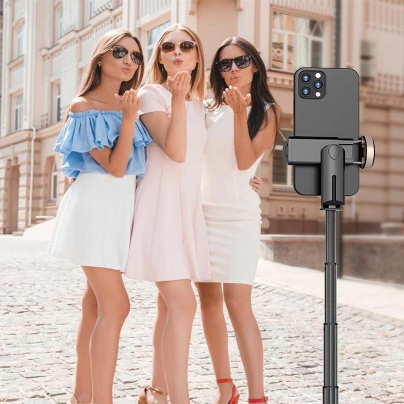 Foldable Wireless Selfie Stick, 1 Count Bluetooth-compatible Selfie Stick with Remote Control, Portable Tripod for Live Photograph