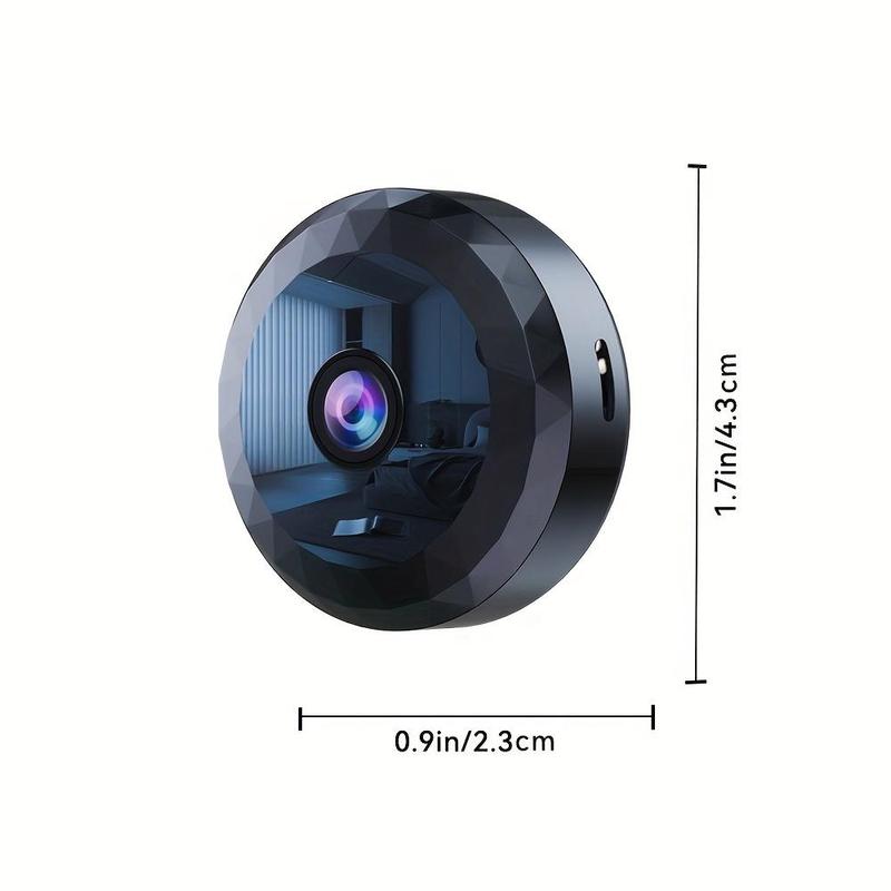 1pc Mini HD 1080P Portable Hidden Camera - Nanny Cam with Night Vision, Motion Detection, and Home Security for Indoor Outdoor Pet Monitoring - Compact and Discreet Design