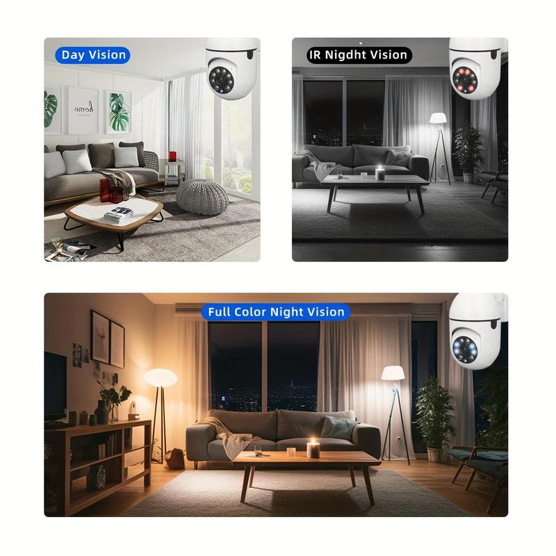 1pc Camera with Full Color Night Vision Wireless 1080p HD Indoor Outdoor Camera 2-Way Audio Wireless Security Camera Pan Tilt Zoom 2.4G Wi-Fi Smart Home Security Camera with Motion Tracking for Babies, Elderly and Pets