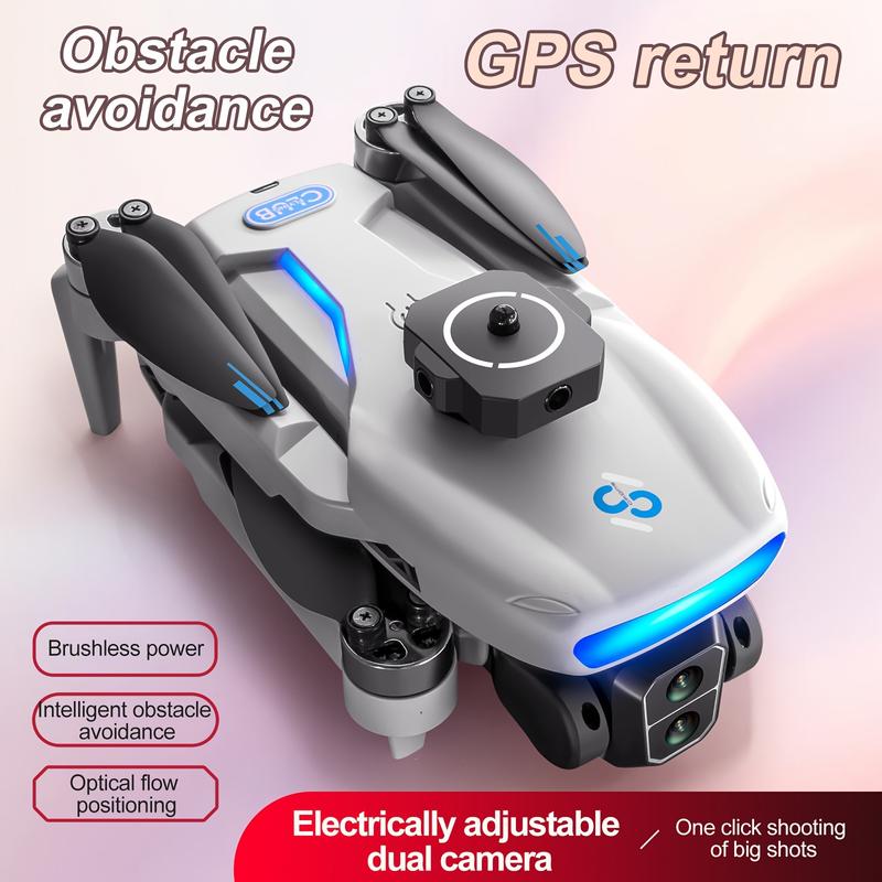 Dual Camera GPS Quadcopter S181 - Wi-Fi Enabled Remote Control Drone with Obstacle Avoidance, App Control, Fixed-Camera Mount, 720p Video, for Beginners, 14+ Age Group, USB Rechargeable Battery, GPS Return Home Function, 12-15 Min Flight Time, 1968.5inch