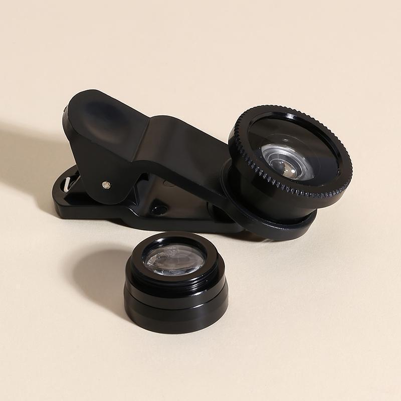 Phone Camera Lens, Universal Degree Fish Eye Lens Clip, Wide Angle Camera Magnifier for Mobile Phone