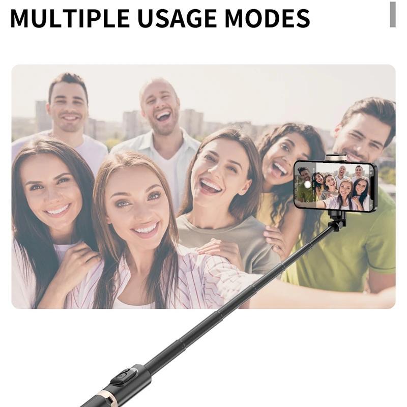 Foldable Wireless Selfie Stick, 1 Count Bluetooth-compatible Selfie Stick with Remote Control, Portable Tripod for Live Photograph