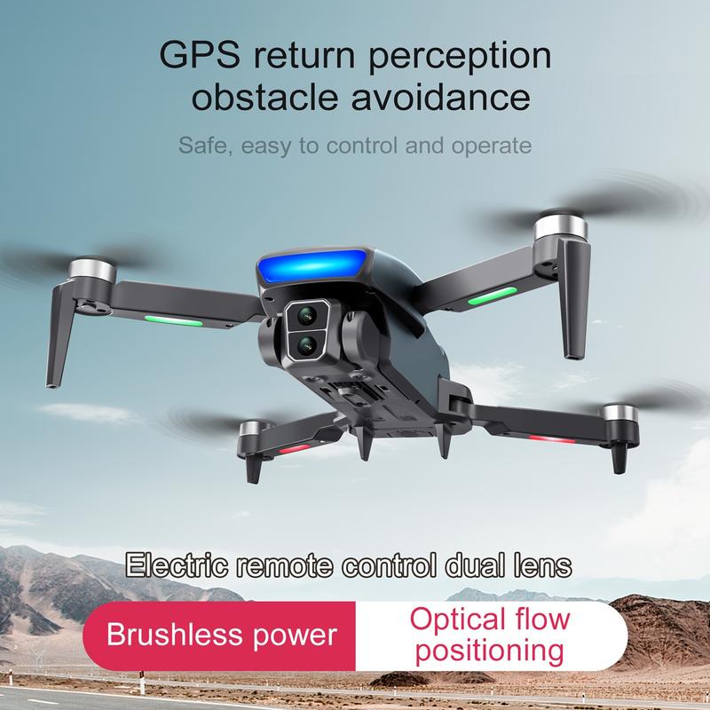 Dual Camera GPS Quadcopter S181 - Wi-Fi Enabled Remote Control Drone with Obstacle Avoidance, App Control, Fixed-Camera Mount, 720p Video, for Beginners, 14+ Age Group, USB Rechargeable Battery, GPS Return Home Function, 12-15 Min Flight Time, 1968.5inch