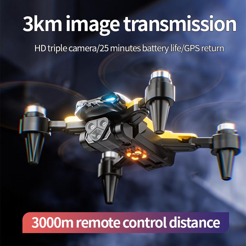 M5 Brushless Motor Quadcopter, Dual Camera Aerial Photography Drone with Optic Flow Hover, Foldable 4-Axis Remote Control UAV, Wi-Fi Connectivity, 480p Video, Beginner Level, 1800mAh Lithium Polymer Battery