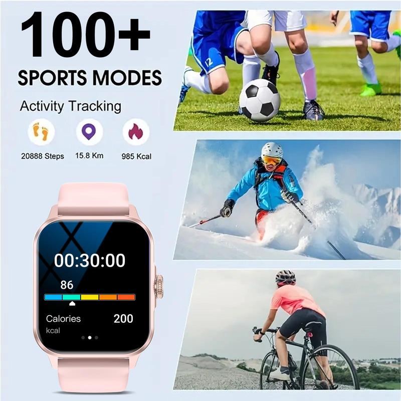 Multifunctional Smart Watch, Fashionable Digital Watch with Phone Call & Multi-sports Modes Sports Watch for Women & Men