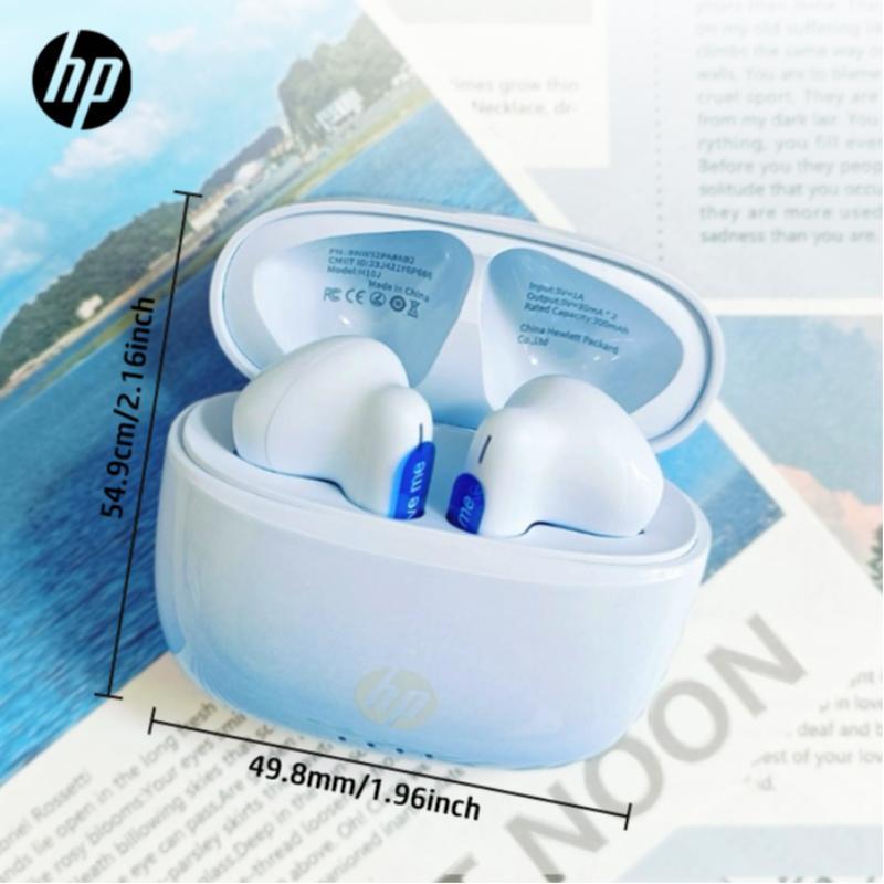 HP Wireless Audio Earbuds, Semi-in-ear Design Noise Cancelling Headphones, Stereo Bass Earphones, IPX4 Waterproof Sports Headset, Electronic Audio Product