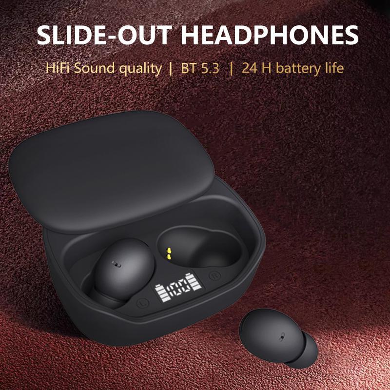 Wireless Earphones, TWS Wireless 5.3 Earphone with LED Display, 3D Stereo Long Lasting Bluetooth-compatible Earphones for Mobile Phone