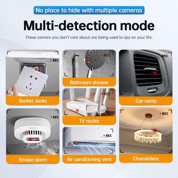 Hidden Camera Detectors,GPS Tracker Detector with 5 Sensitivity Levels and Professional Modes for Office,Hotels,Bathroom Portable