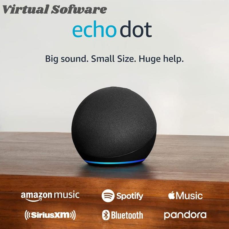  Echo Dot (newest model), Vibrant sounding Alexa speaker, Great for bedrooms, dining rooms and offices, Charcoal