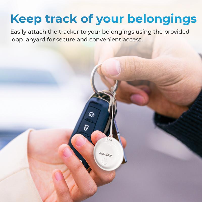 AutoSky Find My Network Tracker - Pack of 2, Ultimate Device Locator for Finding Lost Items